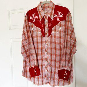 H BAR C vintage unisex western shirt